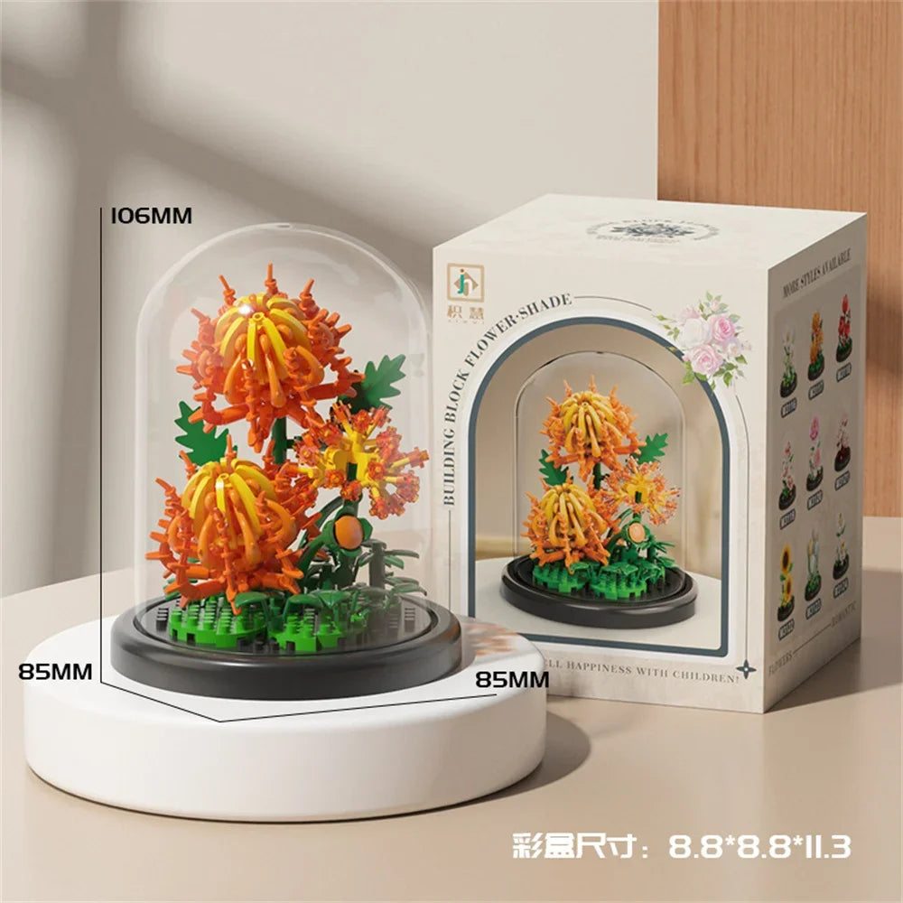 Eternal Flower Bonsai Building Blocks – Botanical Model Kit
