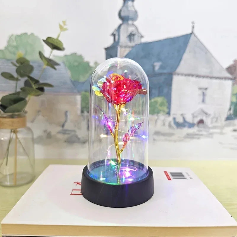 Eternal Rose with LED Light – Artificial Rose Gift for Her