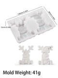 3D Reindeer Silicone Mold – DIY Christmas Ornament Making
