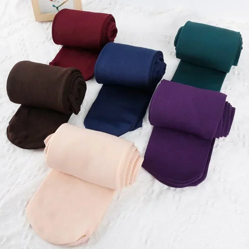 Fleece-Lined Thermal Tights for Women – Warm Winter Leggings