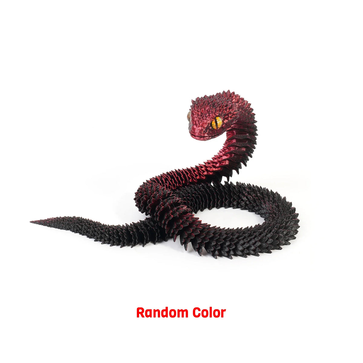 3D Printed Articulated Snake Fidget Toy – Desk Ornament