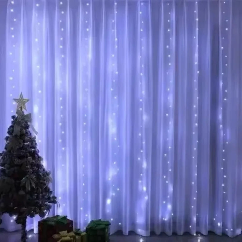 USB Curtain Fairy Lights with Remote – Window & Wall Christmas Lights