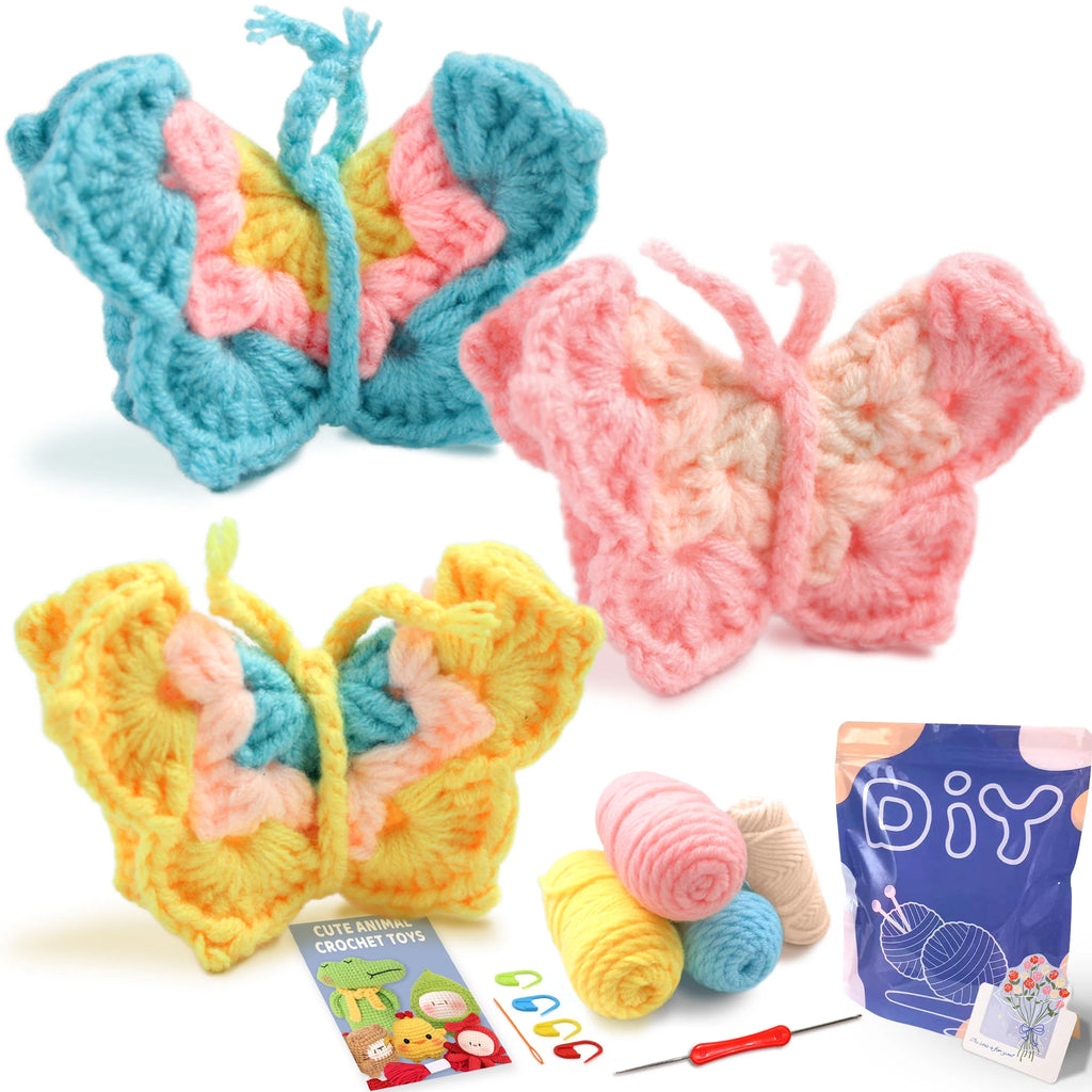 Crochet Kit for Beginners – Animal Amigurumi Starter Set