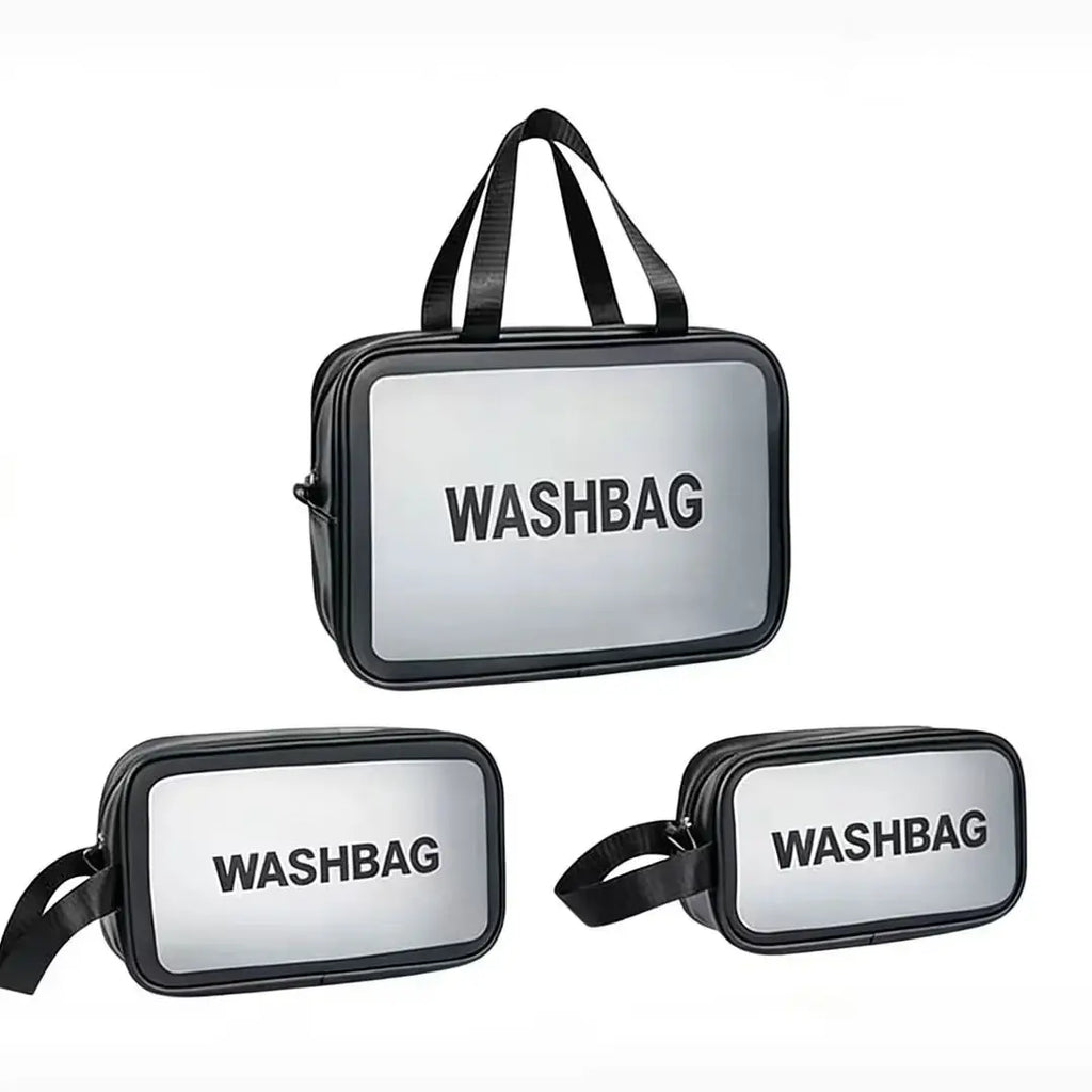 Clear Waterproof Makeup Bag – Large Travel Cosmetic Bag