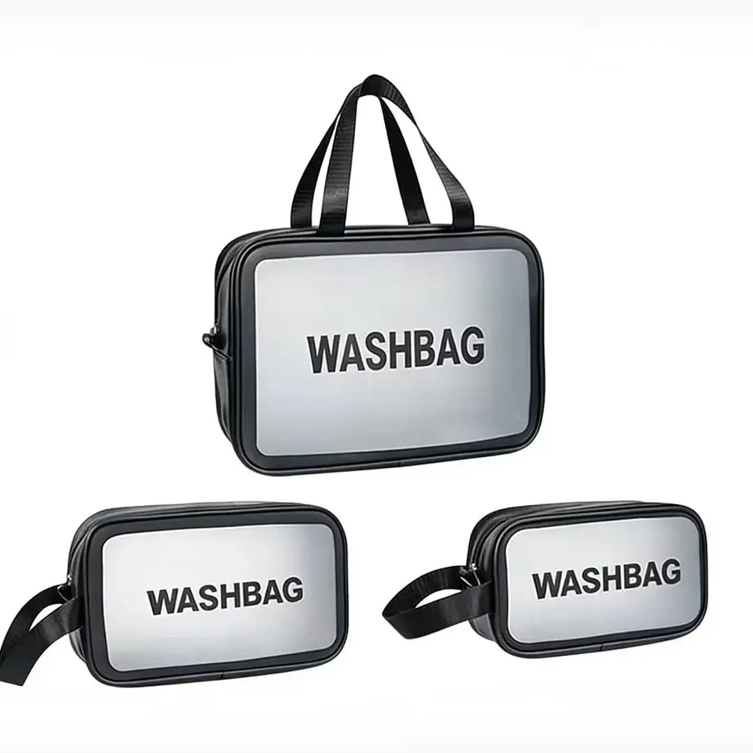Clear Waterproof Makeup Bag – Large Travel Cosmetic Bag