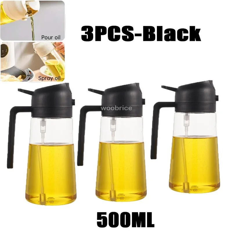 2-in-1 Oil Sprayer & Brush – For Air Fryer, Salad & Grilling