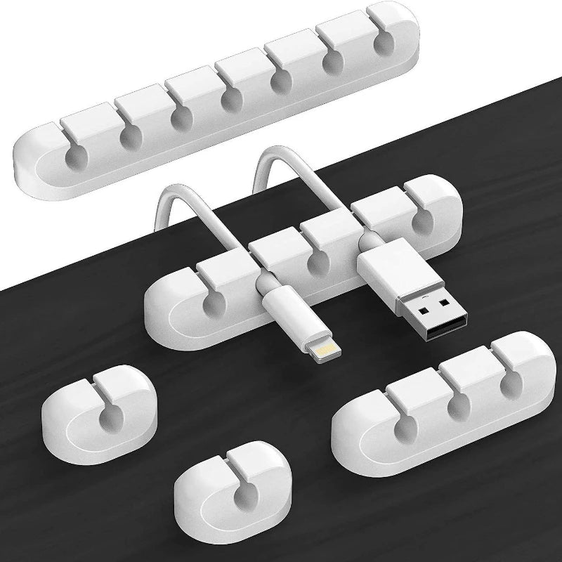 Cable Organizer Clips – Desk Charging Cable Holder