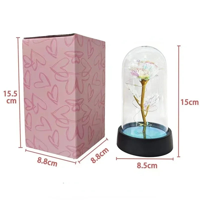 Eternal Rose with LED Light – Artificial Rose Gift for Her