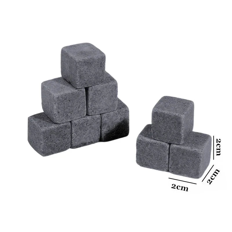 Whiskey Stones (6 pcs) – Reusable Ice Cubes for Drinks