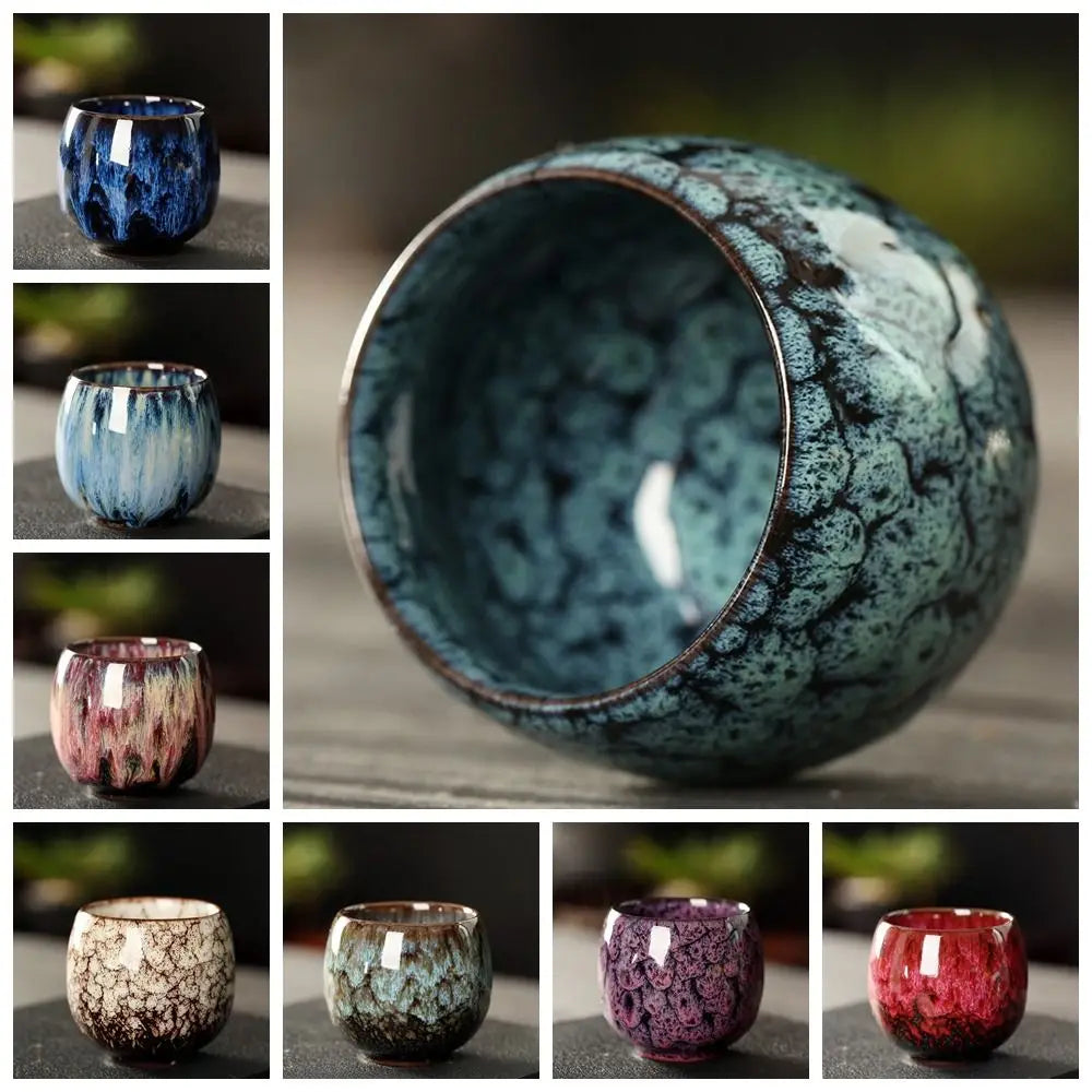 Japanese Ceramic Tea Cup – Handcrafted Kiln-Glazed Mug