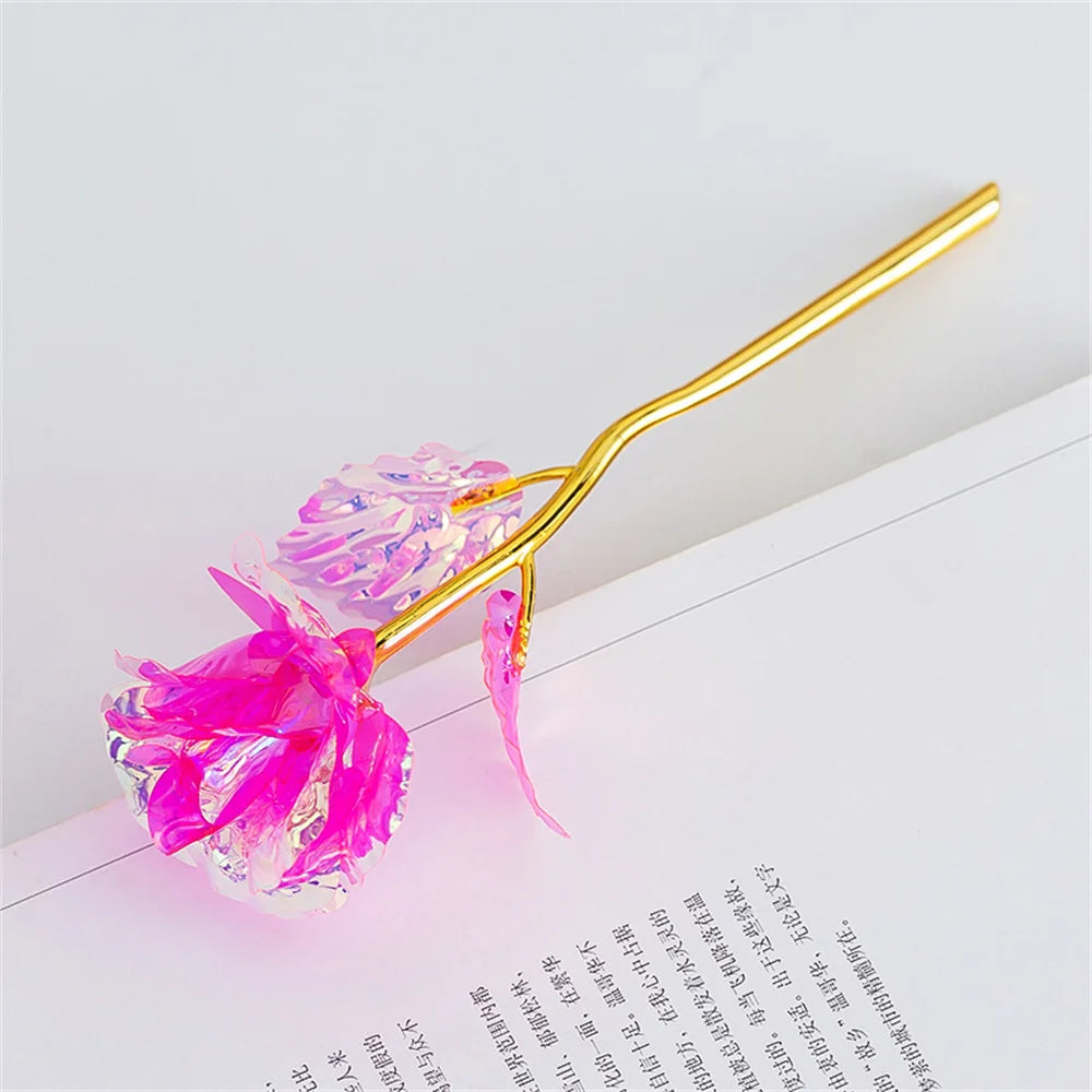 24K Gold Foil Rose 18 cm – Everlasting Valentine's Gift