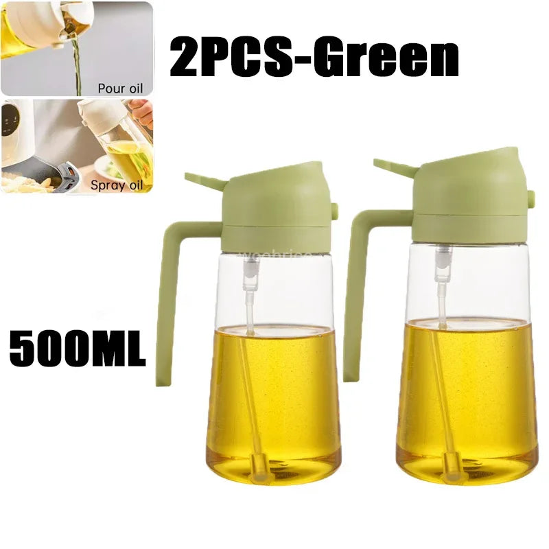 2-in-1 Oil Sprayer & Brush – For Air Fryer, Salad & Grilling