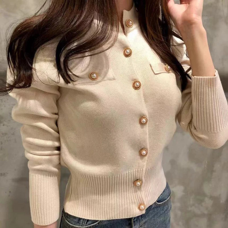 Women's Knit Cardigan Sweater – Casual Button-Up