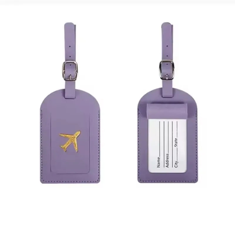 Leather Luggage Tag – Suitcase Name & Address Label