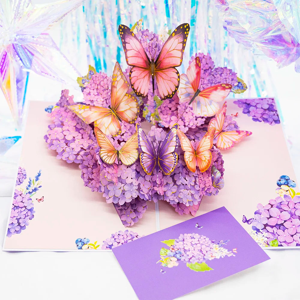 3D Pop-Up Flower Greeting Card – Handmade Card for Any Occasion