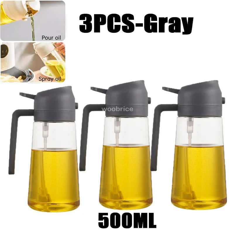 2-in-1 Oil Sprayer & Brush – For Air Fryer, Salad & Grilling