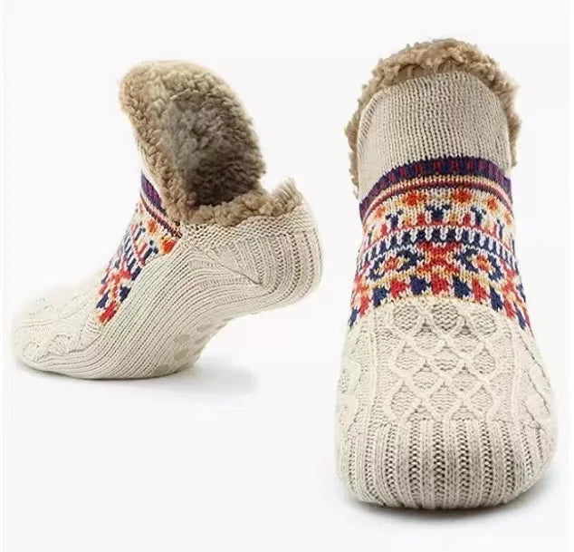 Super Warm Non-Slip Floor Socks – Velvet Slipper Socks