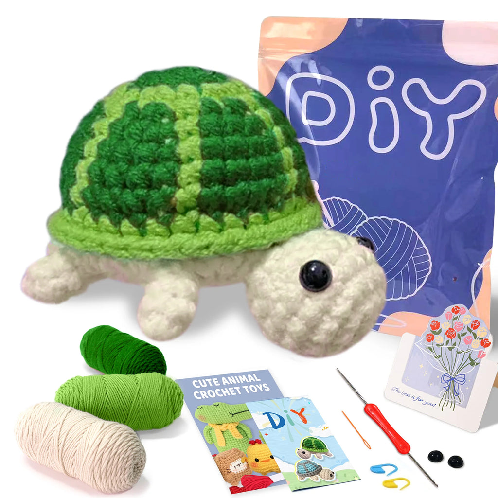 Crochet Kit for Beginners – Animal Amigurumi Starter Set