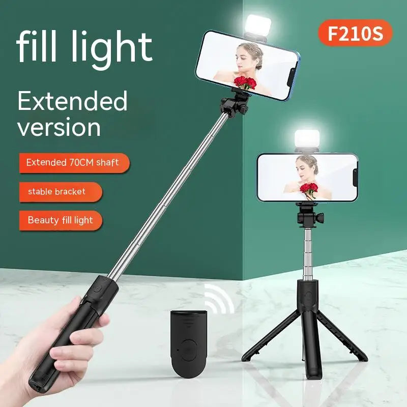 Selfie Stick Tripod with Fill Light & Bluetooth Remote