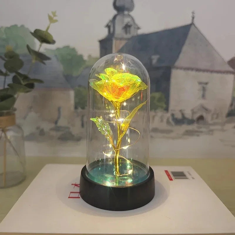 Eternal Rose with LED Light – Artificial Rose Gift for Her
