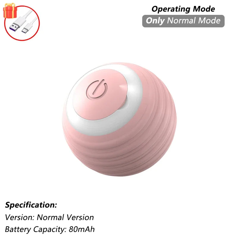 Automatic Rolling Cat Ball with Tail – Rechargeable Interactive Toy