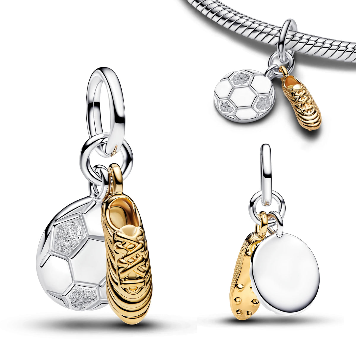 925 Sterling Silver Heart, Sun & Moon Charms for Bracelets & Necklaces