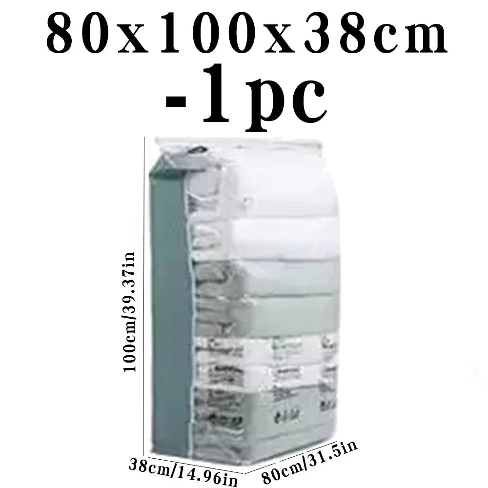 Vacuum Storage Bags – No Pump Needed for Clothes & Bedding