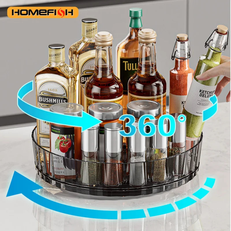 Rotating Spice Rack Organizer – Space-Saving Countertop Storage