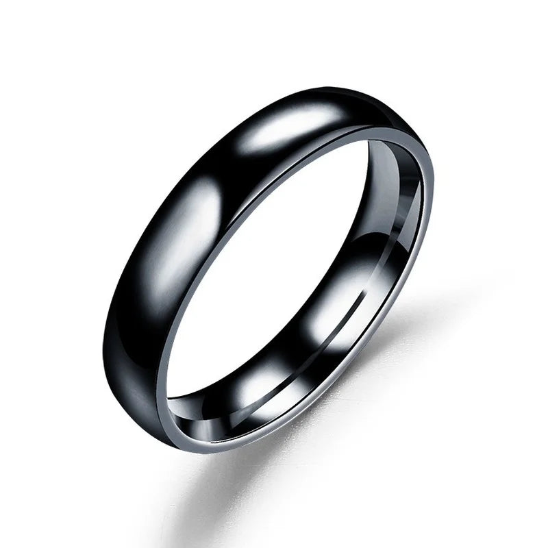 6mm Titanium Ring – Hypoallergenic Polished Band for Men & Women