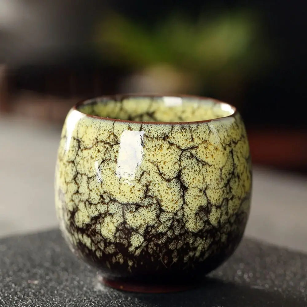 Japanese Ceramic Tea Cup – Handcrafted Kiln-Glazed Mug