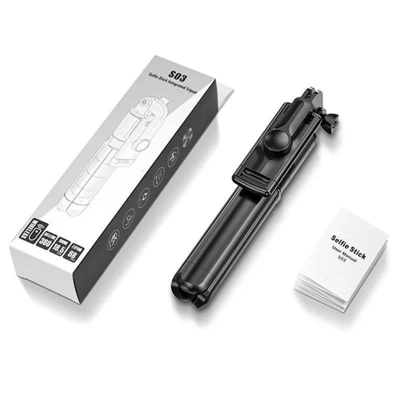 Selfie Stick Tripod with Fill Light & Bluetooth Remote