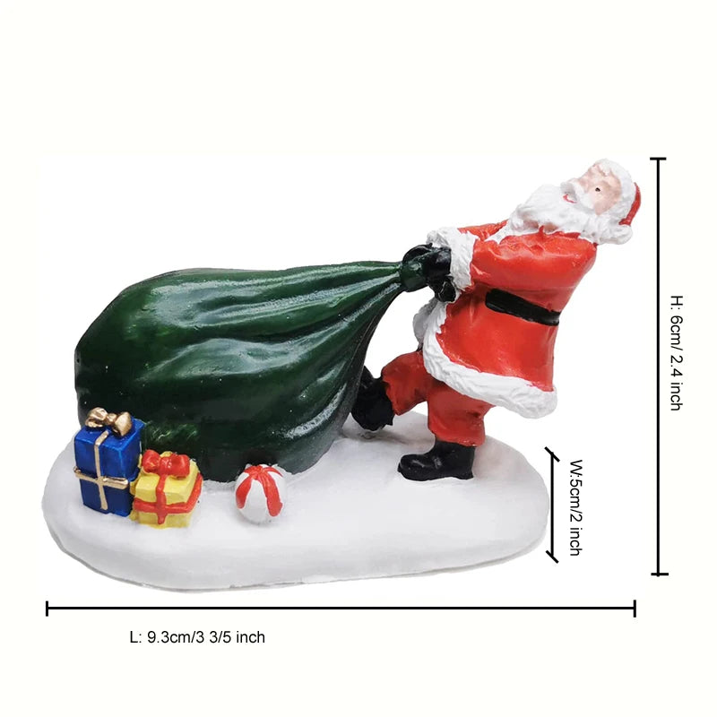 Christmas Village Figurines Set – Holiday Scene Accessories
