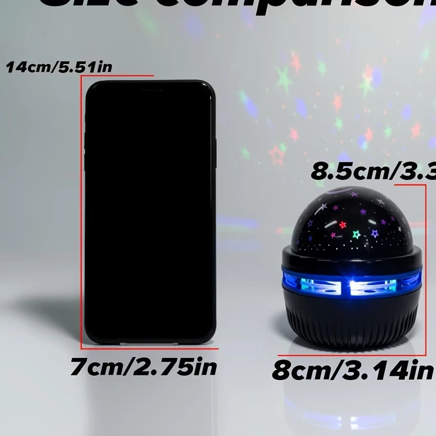LED Starry Sky Projector Lamp – Moon & Star Night Light
