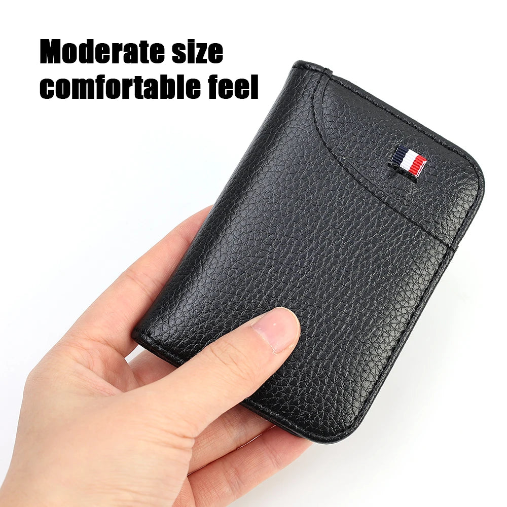 Slim PU Leather Card Wallet – Minimalist Card Holder