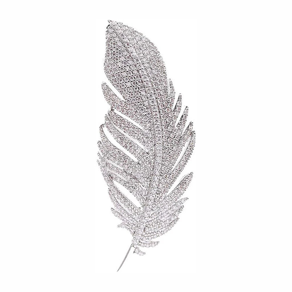 Vintage Rhinestone & Pearl Brooch for Women