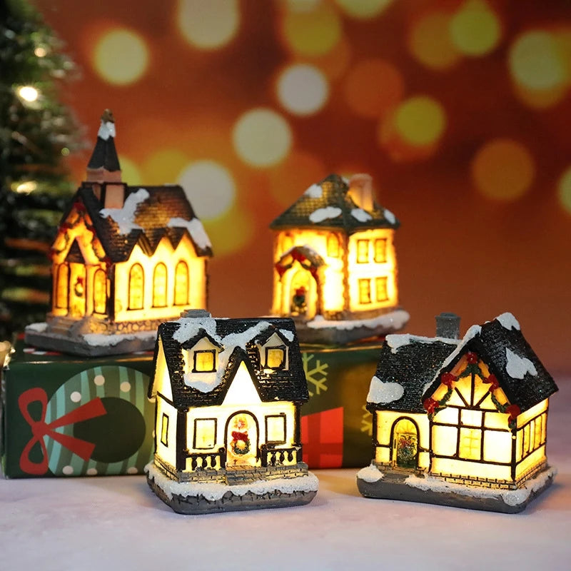 Christmas Village House Night Light – Battery Powered Decor