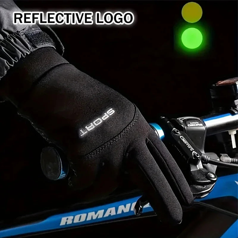 Touchscreen Winter Gloves – Windproof for Running & Skiing