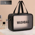 Clear Waterproof Makeup Bag – Large Travel Cosmetic Bag