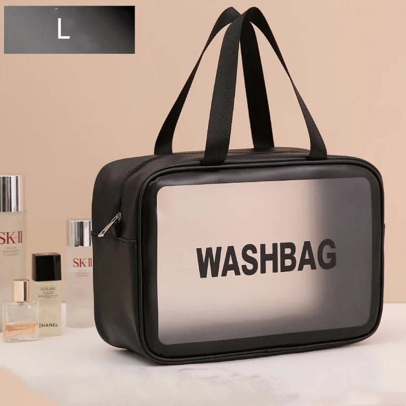 Clear Waterproof Makeup Bag – Large Travel Cosmetic Bag