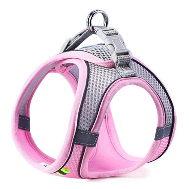 Reflective Dog & Cat Harness Vest with Leash