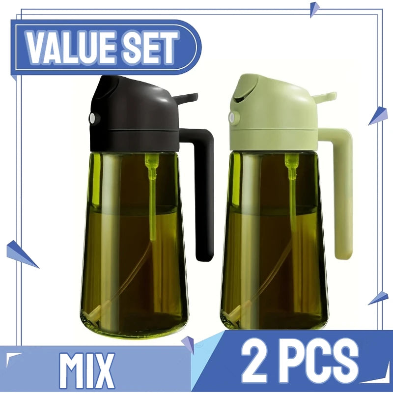 2-in-1 Oil Sprayer & Brush – For Air Fryer, Salad & Grilling