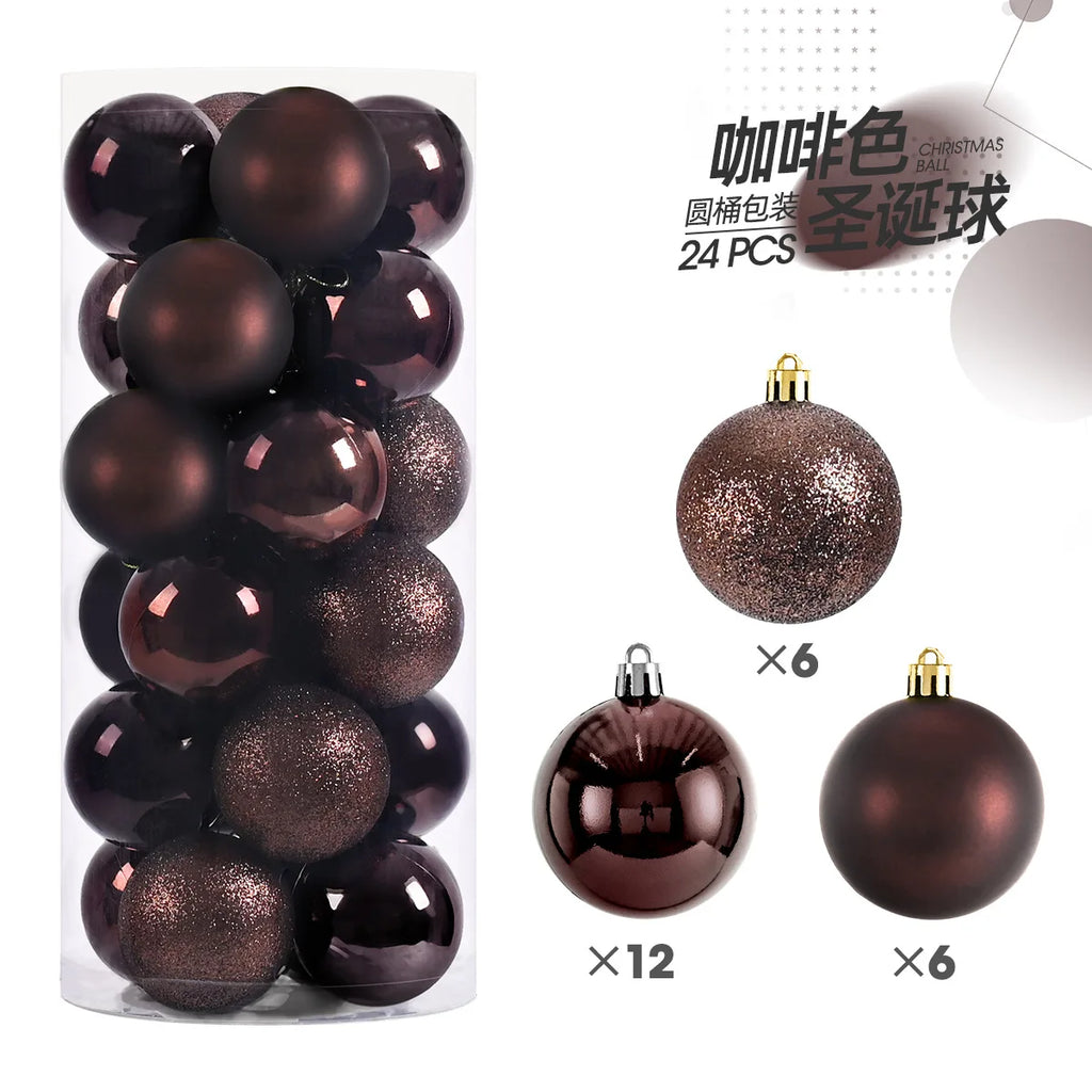 Mini Christmas Ball Ornaments 3 cm (24 pcs)