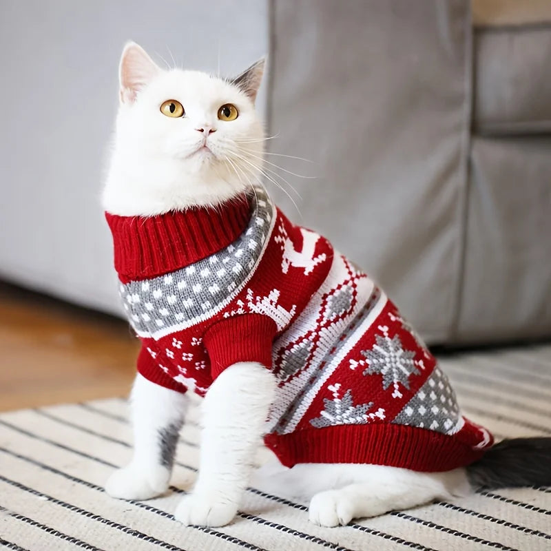 Christmas Knitted Pet Sweater for Dogs & Cats