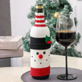 Christmas Wine Bottle Covers – Santa & Snowman Table Decor