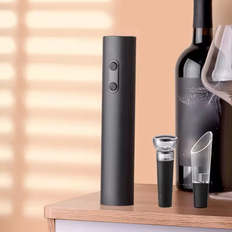 Electric Wine Opener Gift Set – Stopper & Pourer Included