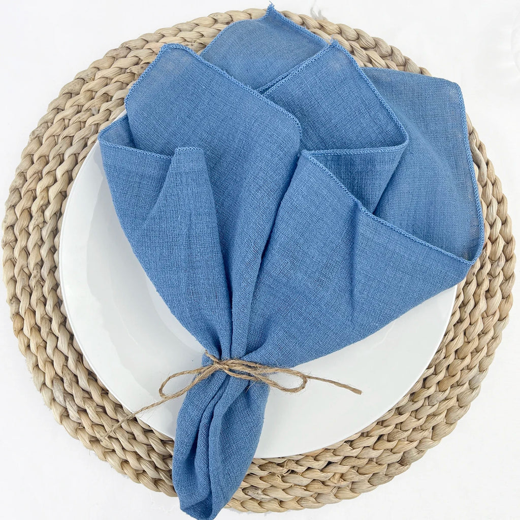 Cotton Gauze Napkins (Set of 6) – Christmas Table Linen