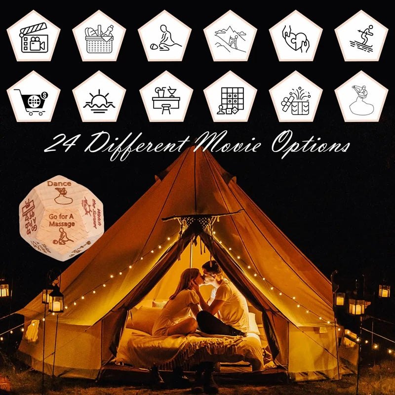 Couples Food Decision Dice – Fun Gift for Him & Her