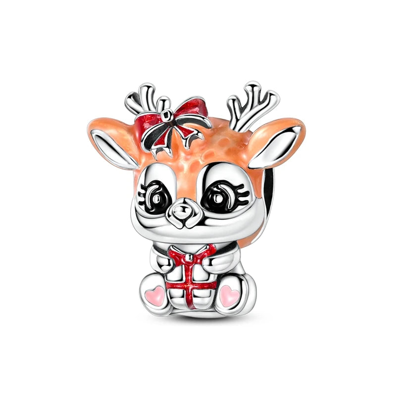 925 Silver Christmas Charm – Stocking, Gingerbread & Reindeer
