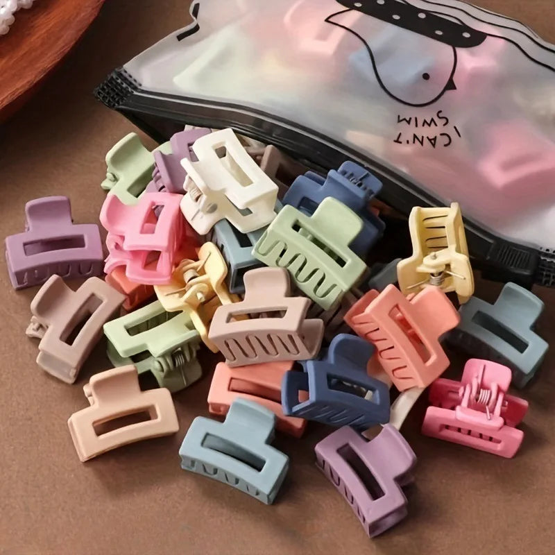 Matte Hair Claw Clips (20 pcs) – Candy Colors