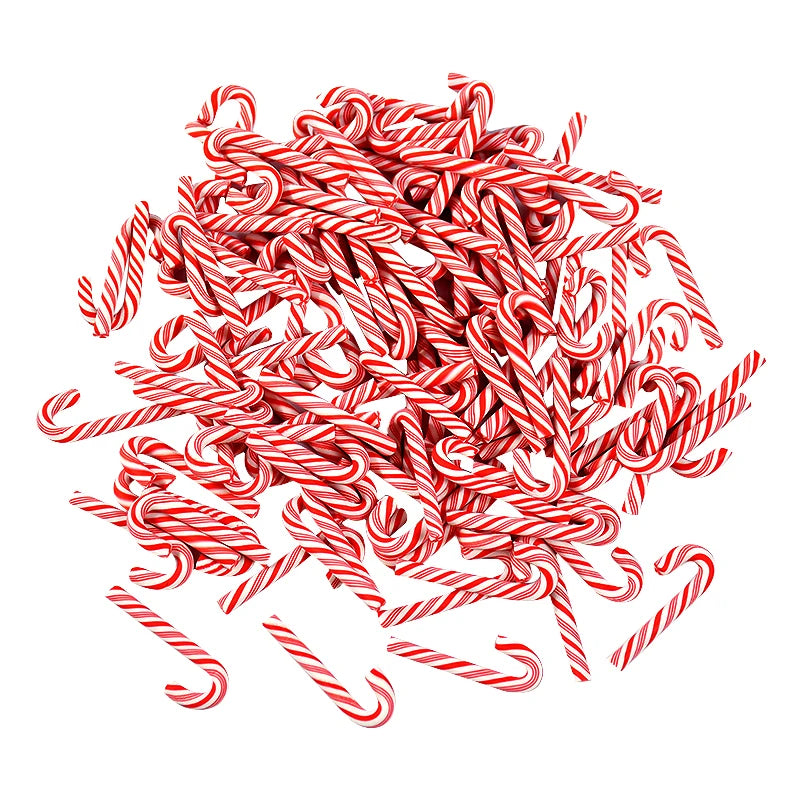 Mini Candy Cane Ornaments (10/30/50 pcs) – Christmas Tree Decor